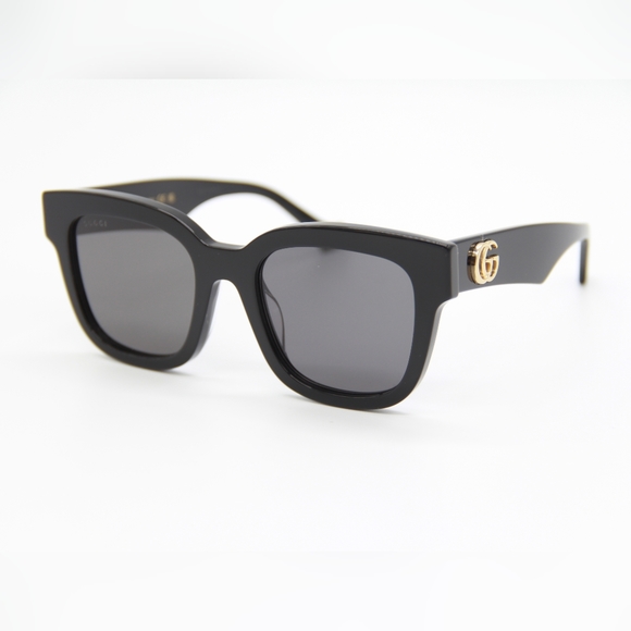 NEW GUCCI SQUARE SUNGLASSES GG0998S 001 WOMEN’S GUCCI GG0998S BLACK EYEWEAR - Picture 1 of 12